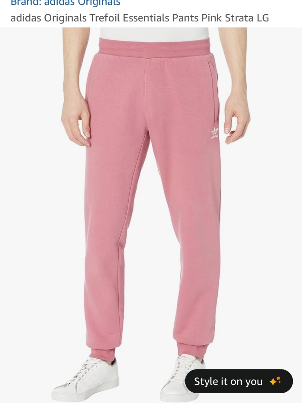 adidas Pink Trefoil Joggers